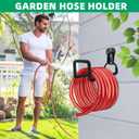 Garden Hose Holder - Heavy Duty Metal Hanger Wall Mount, Water Hose Holder for Outside Yard, Water Hose Reel, Hose Rack, Hose Hook