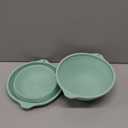 Upgraded Silicone Sourdough Bread Proofing Baskets - Including steel rings, 9 Inch Round Foldable Sourdough Baking Basket (Green)