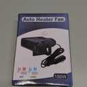 Car Heater 12V, 2 in 1 Portable Car Heater Fast Heating Quickly Defrost Defogger Demister Heat Cooling Fan Auto Dryer Windshield Defroster Plug in Cigarette Lighter (N601)