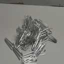 Blulu Pleat Hooks Stainless Steel Curtain Hooks Drapery Clasp and Pin 4 Prongs Pinch Pleat Tools Clips for Window, Shower Curtain (60 Pcs)