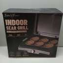 Baker's Friend Smokeless Indoor Grill with Removable Plates, Portable BBQ Grill, Electric Grill Indoor, Indoor Grills Electric Smokeless, Cooking & Grilling Gifts, Recipes Included, Graphite