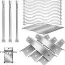 Grill Parts Kit for Napoleon Rogue SE 425, XT 425 & Freestyle 425 Series | For napoleon rogue RXT425SIBPK-1, RXT425SBNMK-1-A, R425PK-1 parts, 304 Stainless Steel Grids Heat Plates & Burners, Tool-Free