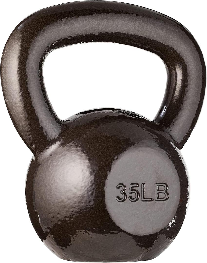 Amazon Basics Cast Iron Kettlebell, 35lbs
