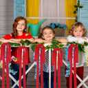 12 Pcs Large Velvet Christmas Bow 23.6x15.7 Inch Christmas Staircase Wreath Bows Rustic Crafts Gift Ribbon Bows Vintage Christmas Tree Topper Bows for Xmas Indoor Outdoor Decorations, Red