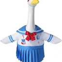 SUVEUS Back to School Porch Goose Outfits, Goose Outfits with Hairband for 23'' Statue, Goose School Cloths for Porch Garden Patio Lawn Statue Decor