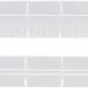 POCREATION Acrylic Straw Holder, Transparent Tape, Adhesive Stickers, Straws Storage Container for Cupboard, Easy Installation for Cupboard, Kitchen Counters, Cupboards