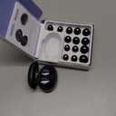 Ear Plugs for Sleeping 45dB Noise Cancelling Ear Plugs for Noise Reduction & Snoring, Concerts, Earplugs for Sleep,Sider Sleepers Airplane, Silicone Earplugs Reusable Concert Ear Plug+8Tip Obsidian