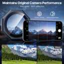 2 x Xfilm for iPhone 17 Camera Lens Protector Nut, Individual Metal with 9H Hardness, Scratch-Proof Camera Screen Protector, Stylish Accessories, Case Friendly (Black)