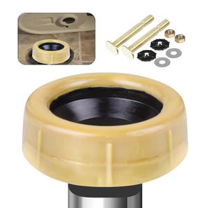 Jamini Extra Thick Toilet Wax Ring Replacement Kit Universal Wax Seal Fits 3" & 4" Drain Pipes, Includes Bolts & Washers, Easy DIY Installation, Compatible with Below-Floor or Level Flanges