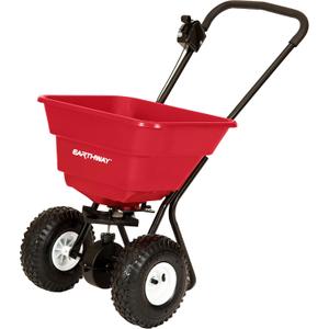 EarthWay 2050P 80lb Broadcast Spreader, Lawn Aerator, Fertilizer Spreader, 80lb Capacity, Pre-Assembled, with Rustproof Poly Hopper and Adjustable Drop Rate for Lawn Care & Seed Spreading