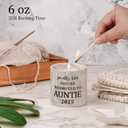 2 x FreeJac Pregnancy Announcement for Aunt Candle Gifts Promoted To Aunt, Auntie To Be, New Aunt, First Time Aunt, You're Going To Be An Auntie Gift Baby Announcement, Baby Shower Return Gifts for Auntie