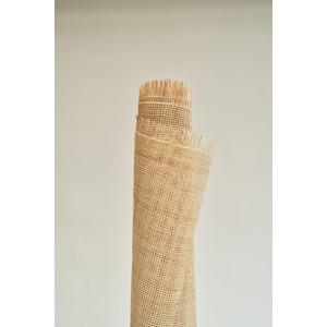 Natural Square Pattern Cane Webbing for Caning Projects Natural Pre - Woven Open Mesh Cane - PE Rattan Cane Webbing Roll Cabinet Chair