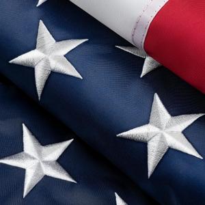 MVPRING American Flag 3x5 Ft for Outside, Heavy Duty Nylon US Flags for Outdoor High Wind, Fade Resistant Waterproof USA Flag with Embroidered Stars, Sewn Stripes, Brass Grommets