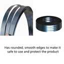 Bluing Steel Strapping Coil 3/4" x .020" x 2150' Metal Banding Strap Break Strength 1800 lbs Heavy Duty Pallet Strapping Roll(2 Roll Single Ply)