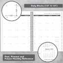 2 x 2026-2027 Monthly Planner/Calendar - 2 Year Planner 2026-2027, Monthly Tabs, 9  11, Jan 2026 - Dec 2027, Hard Cover, Inner Pocket - Grey