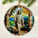 2 x Jesus Ornament | Christian Christmas Ornaments, Religious Christmas Decorations, Hanging Ornaments for Tree | Christian Home Decor | Christian Gift, Religious Gift, Lord Jesus Gifts for Easter