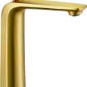 TOCALOCA Tall Bathroom Faucets Brushed Gold, One Hole Single Handle Lever Faucet for Vessel Bowl Sink, Premium Brass Bathroom Basin Faucet Lavatory Mixer Tap Gold