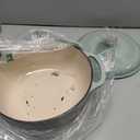 Lodge 6 Quart Enameled Cast Iron Dutch Oven with Lid  Dual Handles  Oven Safe up to 500 F or on Stovetop - Use to Marinate, Cook, Bake, Refrigerate and Serve  Desert Sage