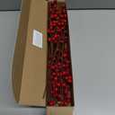 12Pcs Artificial Red Berries Stems, 13.5" Waterproof Burgundy Berry Picks Branches with 25 Berries, Holly Berry Picks for Christmas Tree Decor Wreath Crafts Flowers DIY Garland Candle Rings