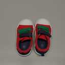 K KomForme Toddler Boys & Girls Shoes Kids Canvas Sneakers with Cartoon Dual Hook and Loops, Size 6 Toddler, Red