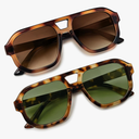 livho Trendy Polarized Square Aviator Sunglasses Women Men Square Eyewear Frame, Retro Sun Glasses for Women Men 2025 Shades