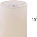 Wellmet CreamWhite 6"x 6"x10" Lampshade, No Assembly Required, Classic Modern Lamp Shade for Table Lamp, Bedside Lamp, Floor Lamp, Fabric Drum Lampshade, Spider Fitter
