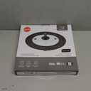 Vented Tempered Glass Universal Lid for Pot Pan Skillet with Heat Resistant Silicone Rim Microwave Splatter Lid Cover Microwave Safe Fit 9.5 10 10.5 11 Cookware, Dishwasher Safe Black