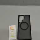 TORRAS Magnetic Shockproof for Samsung Galaxy S23 Ultra Case, Fit for MagSafe, 4X Military Grade Protection, Translucent Slim Case for Samsung S23 Ultra Case Anti-Fingerprint Anti-Scratch, Black