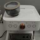 Caf Bellissimo Semi Automatic Espresso Machine + Milk Frother | WiFi Connected, Smart Home Kitchen Essentials | Built-In Bean Grinder, 15-Bar Pump & 95-Ounce Water Reservoir | Matte White