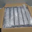 IBUYKE Square Makeup Stool with Adjustable Feet and Storage Space, Footrest Chair, PU Vanity Seat, Multi-Use as Small Side Table or Ottoman, for Bedroom, Black LG-60B