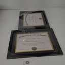 upsimples 11x14 Diploma Frame Certificate Degree Document Frame with High Definition Glass, 8.5 x 11 with Mat for Wall and Tabletop, Black, 2 Pack