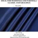 10-Pack Navy Blue 12 x 108 inches Long Premium Satin Table Runner for Wedding, Decorations for Birthday Parties, Banquets, Graduations, Engagements, Table Runners fit Rectange and Round Table