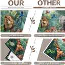 Fabric 7x5ft Jungle Forest Animals Photography Backdrop Tropical Rainforest Safari Background Wild Party Decorations Kids Event Photo Banner Props