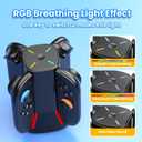 Switch 2 Charging Dock,Switch Joycon 2 Dual-Direction Controller Charger,Fast Magnetic LED Indicator Controller Charger Station [with Charging Cable and Wrist Straps] (Flat type)