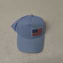 Baby Blue American Flag Kids Baseball Hat