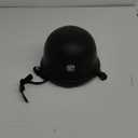 German Style Motorcycle Half Helmet Open Face Adult Men Women DOT Approved Retro HelmetMatte Black (Extra Large)