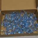 50 Pieces 2.75 Inch Baby Pacifier Baby Shower Plastic Pacifier for Baby Shower Pacifier, Baby Shower Gender Show Party Decoration DIY Baby Shower Birthday Party Gift (Blue)
