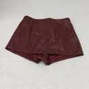 Women's Sexy High Waisted Faux Leather Shorts Drawstring Lace Up Festival Rave Shorts S