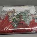 Artoid Mode Grey Snowman Deer Tree Christmas Area Rug, Winter Home Decor Low-Profile Washable Area Rugs for Entryway Bedroom Living Room Laundry Room Indoor 5x7 Feet