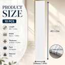 Klyyo 10 Pcs 4 ft Beadboard PVC Wall Panels, Waterproof Shiplap White