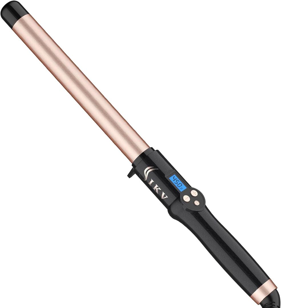 1 Inch Curling Wand Long Barrel, Dual Voltage Hair Curling Iron Wand Ceramic for Long Hair,10 Adjustable Temp 1 Inch Curling Wand Long Barrel, Dual Voltage Hair Curling Iron Wand Ceramic for Long Hair,10 Adjustable Temp