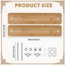DoubleFill 1 Set Wooden and Bamboo Book Press Book Binding Tool Portable Book Binding Kits Bookbinding Supplies Book Press Bookbinding for DIY Book (12 Inch)