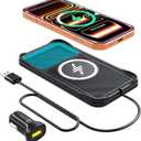 Wireless Car Charger Pad, 15w Fast Car Wireless Chargers Charging pad Non Slip Charger for Car Wireless Phone Charger for iPhone 17/16/15/14/13/12 Pro, SE3/SE2/XS/X/XR/8, 30cm Cable