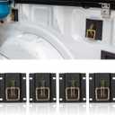 Truck Bed Tie Down Anchor for 2015-2023 Ford F150,F250,F350,Raptor, E-Track Tie-Down System Box Link Bracket Plates(4 Pack) (Without lock)