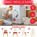 LIUJIAYI 100 Pcs Ivory Stretch Chair Covers - Premium Polyester Spandex Slipcovers for Wedding, Party, Banquet, Dining & Event Chairs