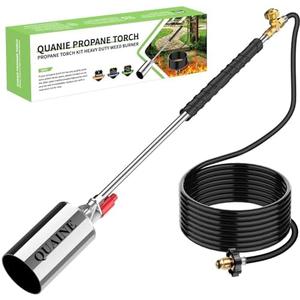 Propane Torch Weed Burner,High Output 2,800,000 BTU with Self Ignition and Flame Control,Heavy Duty Blow Torch with 10FT Hose,Flamethrower for Weeding,Roofing,Melting Ice Snow,Road Paint Removing