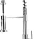 Touchless Kitchen Faucet with Pull Down Sprayer Motion Sensor Smart Kitchen Sink Faucet Commercial Modern Kitchen Faucets Brushed Nickel Movable Sensor Faucet for Sink, RV