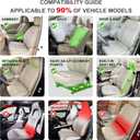 BOPUOVRE Linen Car Seat Covers Front Seat Covers Breathable Cloth Fabric Car Seat Protector - Universal Fit for Cars, Vans, SUVs, Trucks - 2 Units - Black