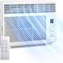 Comfort Zone Window Mounted Room Air Conditioner with Remote Control, 5,000 BTU, Digital Display, 4 Speed Settings, 4 Mode Settings, 24-Hour Timer, Sleep Setting, and Eco Mode
