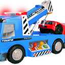 Maxx Action Racer Rescue Wrecker,  Helps toddlers build fine motor skills, hand-eye coordination, Item Dimensions 21.5 x 7 x 8 inches